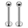 CIZME Titanium Lip Piercing Labret Stud 16G 18G Piercing Lip