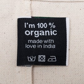 Santa Perago Jute Bag Made of Organic Cotton 300 g/m² - Fabric Bag for Painting, natural