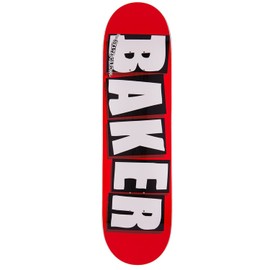Baker Brand Logo Skateboard Deck - White - 8.125"