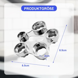 ATSGJLZN Key 10 Sizes Tap Descaler Attachment Zinc Alloy Tap Key