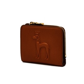 Hazzys (대구신세계)MIGHTY브라운 퍼피 엠보 라운드지퍼 반지갑 HIWA5E252W2 (Mighty) Brown Puppy Embossed Round Zip Wallet HIWA5E252W2