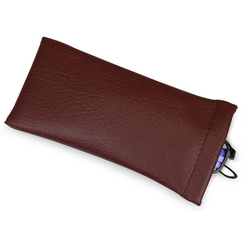 Tccase G-7-1 Glasses Case, Brown, Soft, Spring Base, Made in
