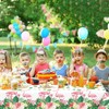 Paready 1 Pack Flamingo Tablecloth, Flamingo Party Disposable Tablecloths with