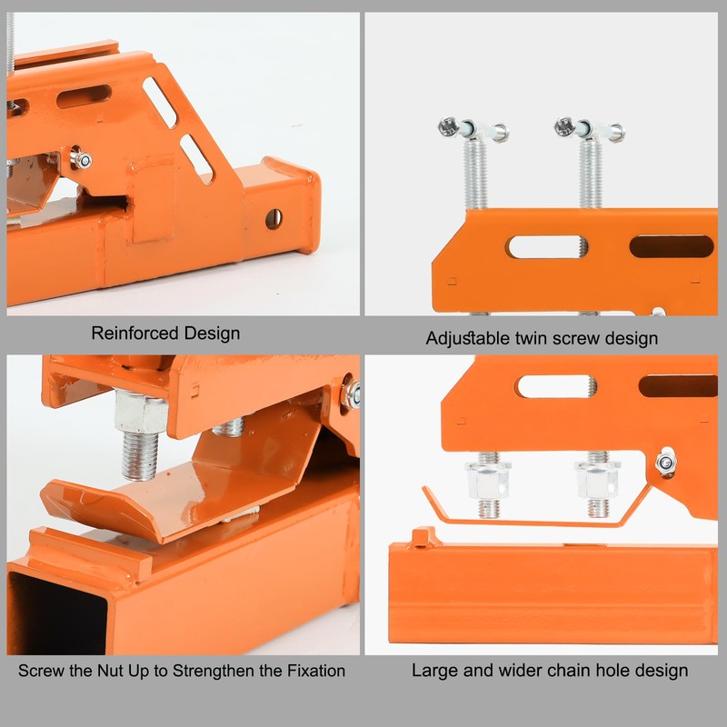 EBESTTECH Tractor Bucket Receiver Hitch 2 inch Clamp on Trailer