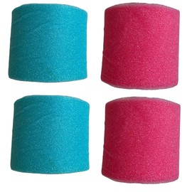 Sports Farm Baseball Softball Sport Wrist Wrap TV Tape - Colorful, 2 Packs, 3 Packs, 4 Packs (Light Blue & Pink, 4 Rolls)
