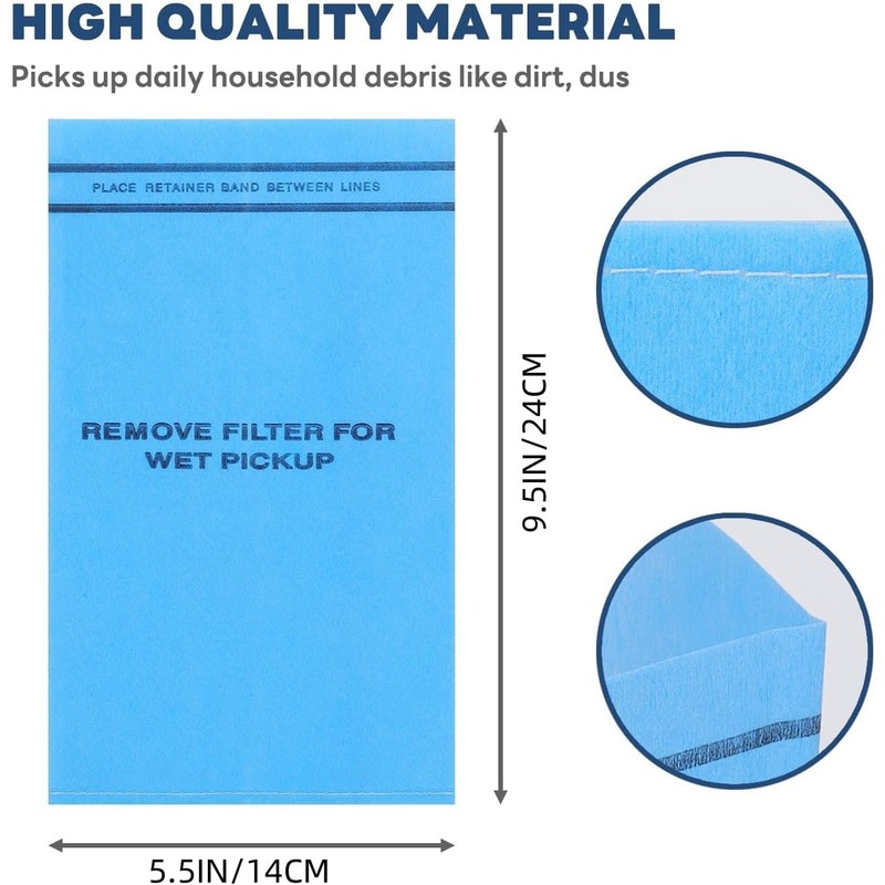 17 pcs Filtro para Aspiradora Koblenz, Reutilizable Bolsas para Aspiradora