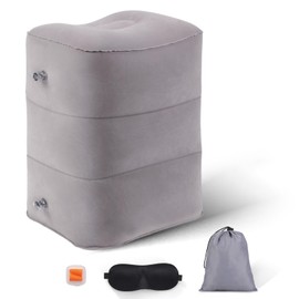 DAWNTREES Inflatable Foot Rest Pillow for Airplane, Inflatable Footrest for Kids to Sleep |Kids Plane Bed,
