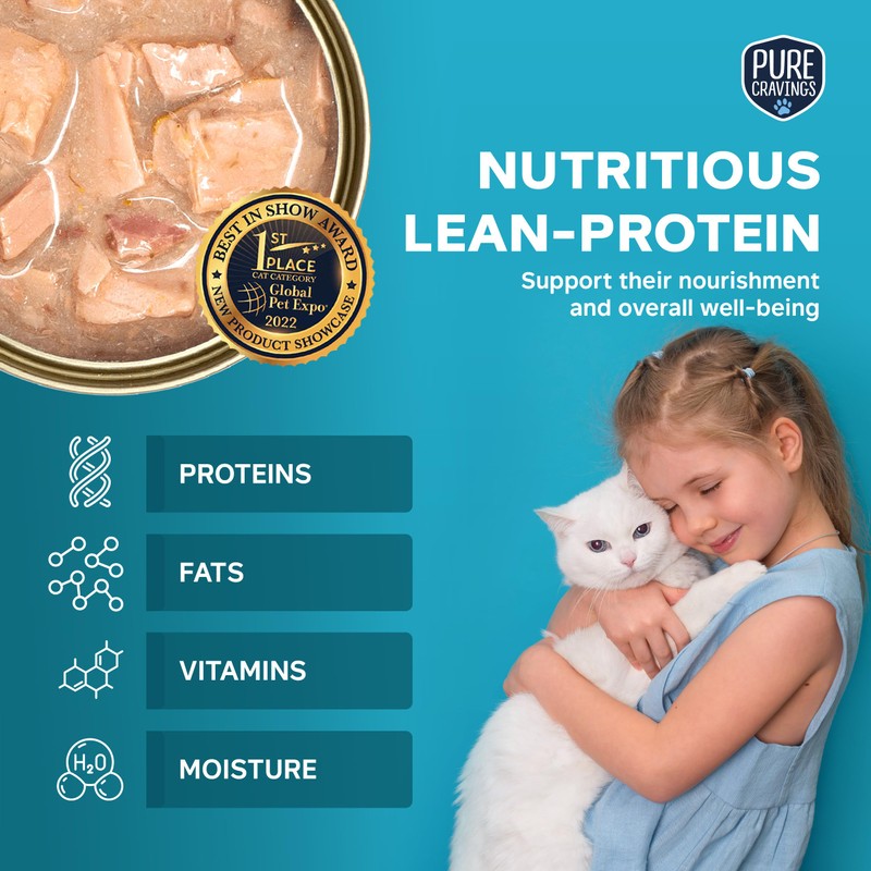 Pure Cravings Tuna and Sardine Pate, Canned Wet Cat Food,