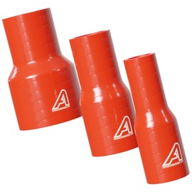 63mm (2.5") to 51mm (2") Straight Reducer Hose Coupler Intercooler Universal Tube Red