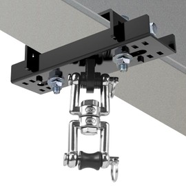 Punching Bag Hanger,Beam Clamp Heavy Bag Mount,Heavy Duty Holder for Boxing,Heavy Bag hangerStainless Steel Swivel Chain with Carabiner (3.5 to 5.5")