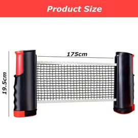 Table Tennis Set, Ping Pong Net Set, Professional Table Tennis Bat Set, Includes Table Tennis Bat, Table Tennis Balls, Retractable Table Tennis Net with Convenient Carry Bag