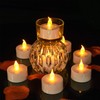 Pandaing Lasts 2X Longer Flameless Tealight Candles [100 Pack, Batteries