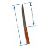lio2 Cuchillo Steak Sierra Acero Inoxidable Mango De Madera 22cm