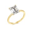 ZengoriGems 14k Gold Plated Cubic Zirconia Wedding Ring for Women