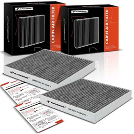 A-Premium 2-PC Cabin Air Filter with Activated Carbon Compatible with Infiniti M37 2011-2013, M56 2011-2013, M35h 2012-2013, Q70 2014-2019, Q70L 2015-2019, Replace# 272771ME0A