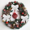 GXFCING 12 Pack White Christmas Bows for Christmas Tree 6