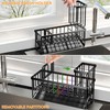 Cisily Extra Large Kitchen Sink Caddy Organzier with High Brush