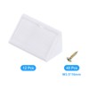 sourcing map 12 Pcs 90 Degree Plastic Corner Braces, 20x42x20mm