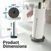 Minismus Standing Kitchen Roll Holder - Paper Roll Holder with