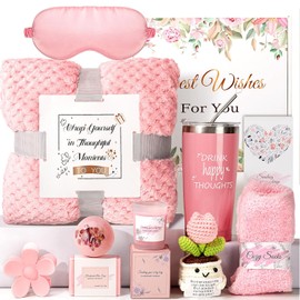 Get Well Gifts Set for Women, Self-Care Get Well Soon Gifts Birthday Gift box, Spa Unique Box Feel Better Care Package, Thinking of You Gift Baskets Gifts for Mom, Wife, Sister, Grandma Friends