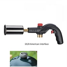Flamethrower,Powerful Grill & Cooking Propane Torch, Adjustable Wood Torch Burner for Searing Steak, BBQ, Welding, Versatile Cooking & Outdoor Use - Color: A style G5l8