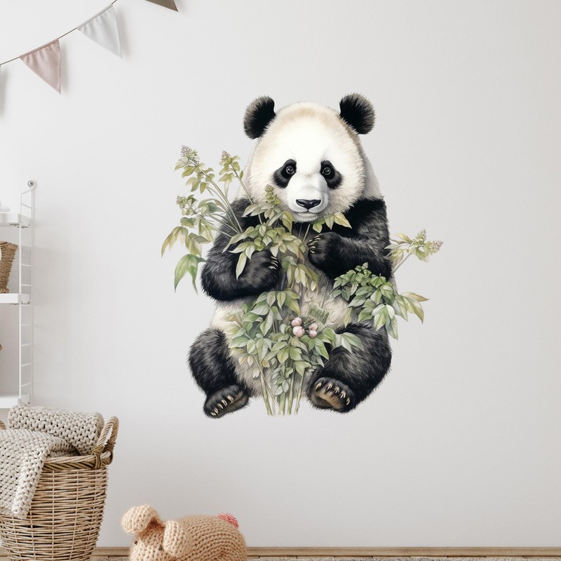 GRAZDesign Wall Tattoo Panda Bear Wall Sticker Children's Room &