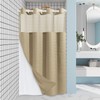 EUTXL Beige Stall No Hook Shower Curtain with Snap in