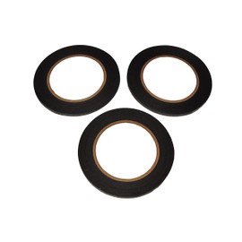 Black Draping Tape for Dress Forms – 3 Rolls | High-Contrast, Easy-Stick Tape for Fashion Design, Pattern Drafting & Seam Placement