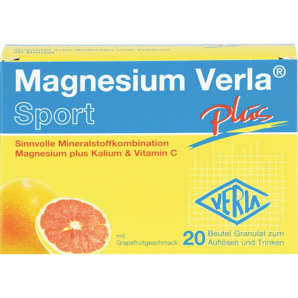 Magnesium Verla plus Sport Granulat, 20 pcs. Sachets