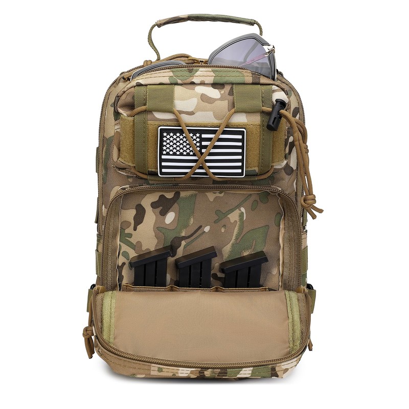 HPDF Tactical Sling Backpack Military Crossbody Bag Pack for Mens