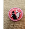 Mother Daughter Cat Fun Patch Scouts 2" Round Pink Iron