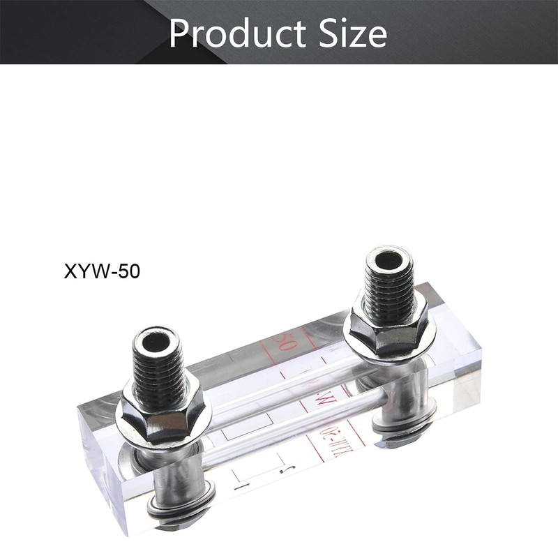 Othmro XYW-50 Flowmeter Acrylic plexiglass Level Gauge Oil Level Gauge