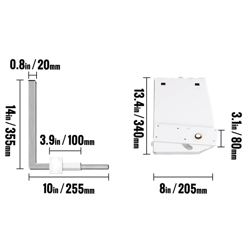 Happybuy Murphy Mounting Wall Springs Mechanism Heavy Duty Support Hardware