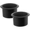 VALICLUD 2PCS Black Plastic Cup Holder Insert, Replacement for Recliner