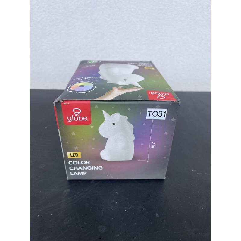 GLOBE Rylie Unicorn Multi Color LED Silicone Night Light Lamp