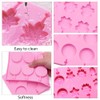 DSIOHFEI 3 Pack Silicone Lollipop Molds, 12-Capacity Hard Candy Molds,