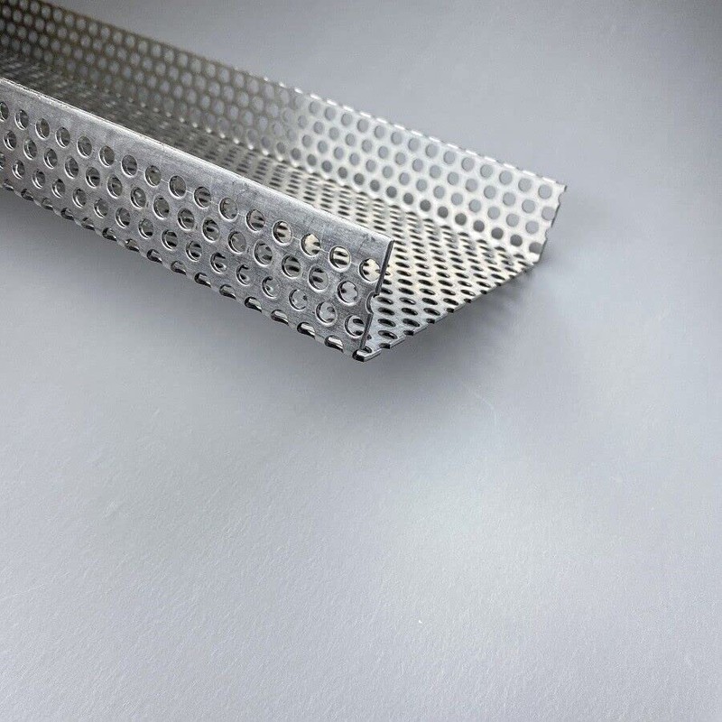 Cover Profile Aluminium Perforated Sheet 2000 mm U-Profile Exterior Decor