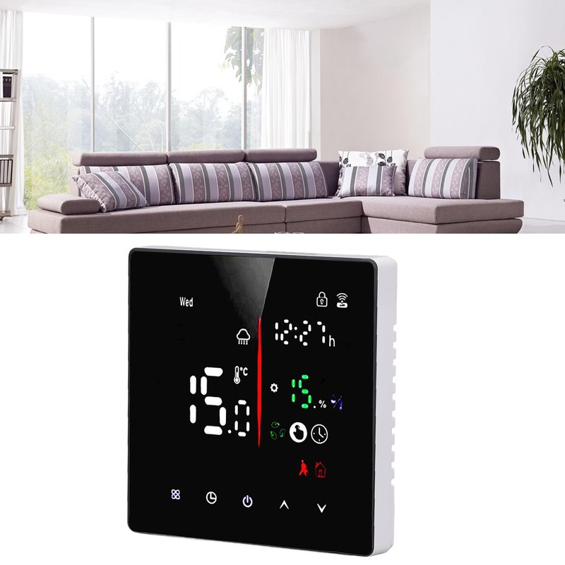 Smart Touchscreen Digital Thermostat, APP Control, 90‑240V LED Display 7