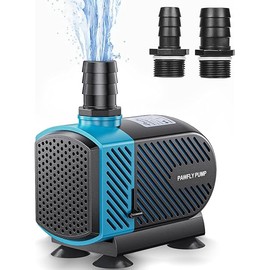 Pawfly 800 GPH Aquarium Submersible Water Pump (3000L/H, 45W) Ultra Quiet Water Fountain Pump with 8.2 ft. Lift Height Adjustable Water Pump for Fish Tanks Ponds Gardens Waterfalls Statuary and Sumps