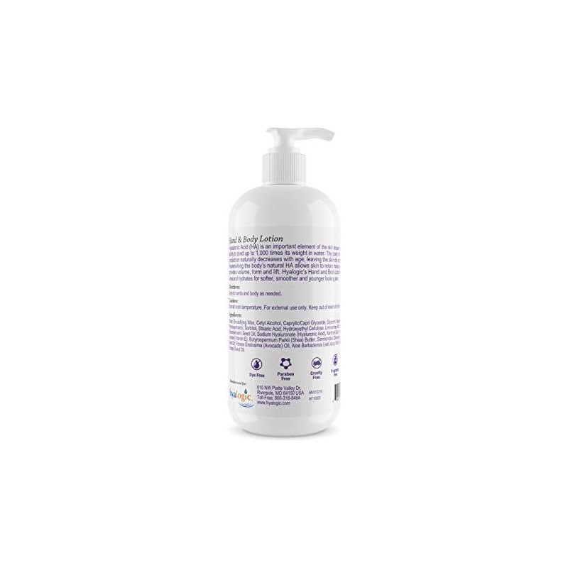 Hand & Body HA Lotion w/Shea Butter & Jojoba Oil