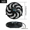 BLACKHORSE-RACING 14" Universal Electric Radiator Cooling Fans + Thermostat Relay