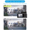 Mulcort Dash Cam Front and Rear Inside, 1080P + 480P