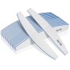 BLESWIN Professional Nail File Set - 12Pcs 100/180 Grit Double-Sided