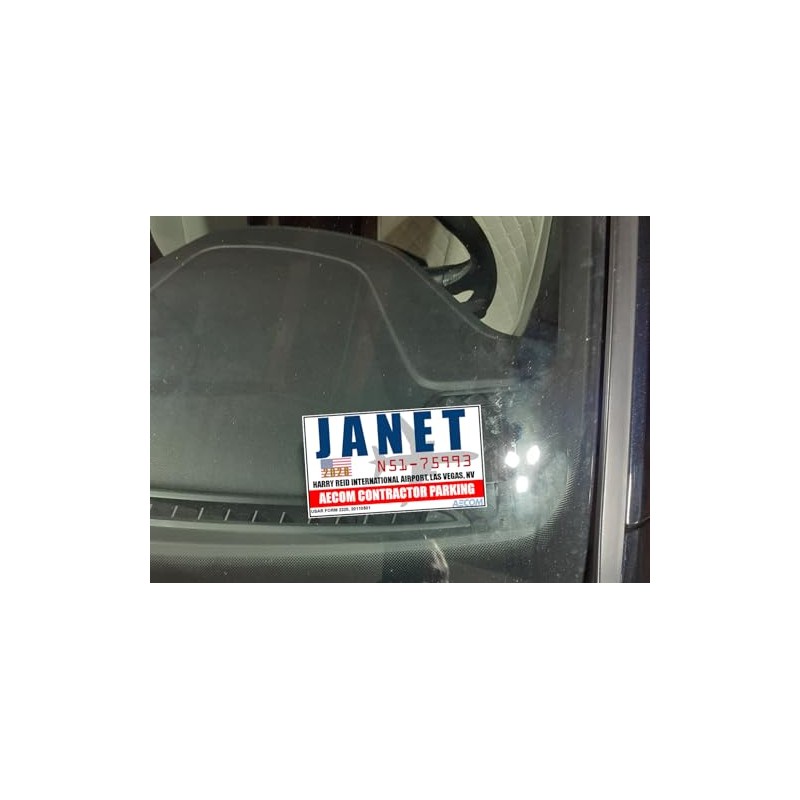 2026 Area-51 Janet Airlines Parking Decal, UFO
