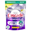 Cascade Platinum Plus Dishwasher Pods, Dish Detergent ActionPacs, Clean Lemon,