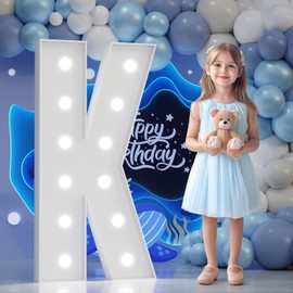 Large Marquee Light-Up Letters 4FT: Big Sign Marry Me Light Up 4 Feet Tall Letter K for Graduation Decorations Party Decor Wedding Birthday Baby Shower