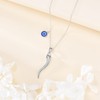 Italian Horn Necklace 925 Sterling Silver Evil Eye Pendant Necklace