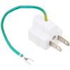 BUFFALO BSTAPA01WH 3-Pin to 2-Pin Conversion Adapter, White