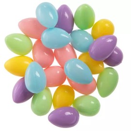 Pastel Mini Eggs for Easter Crafts, Decor - Jelly Bean Sized - 20 Pieces
