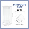 sourcing map Transparent Plastic Storage Tubes, 2" x 4"(50x100mm) Polycarbonate